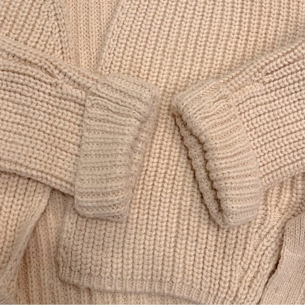 Zara Crossover Cardigan Sweater NWOT w/Tie Detail Blush Pink Small Blogg… - Picture 8 of 15